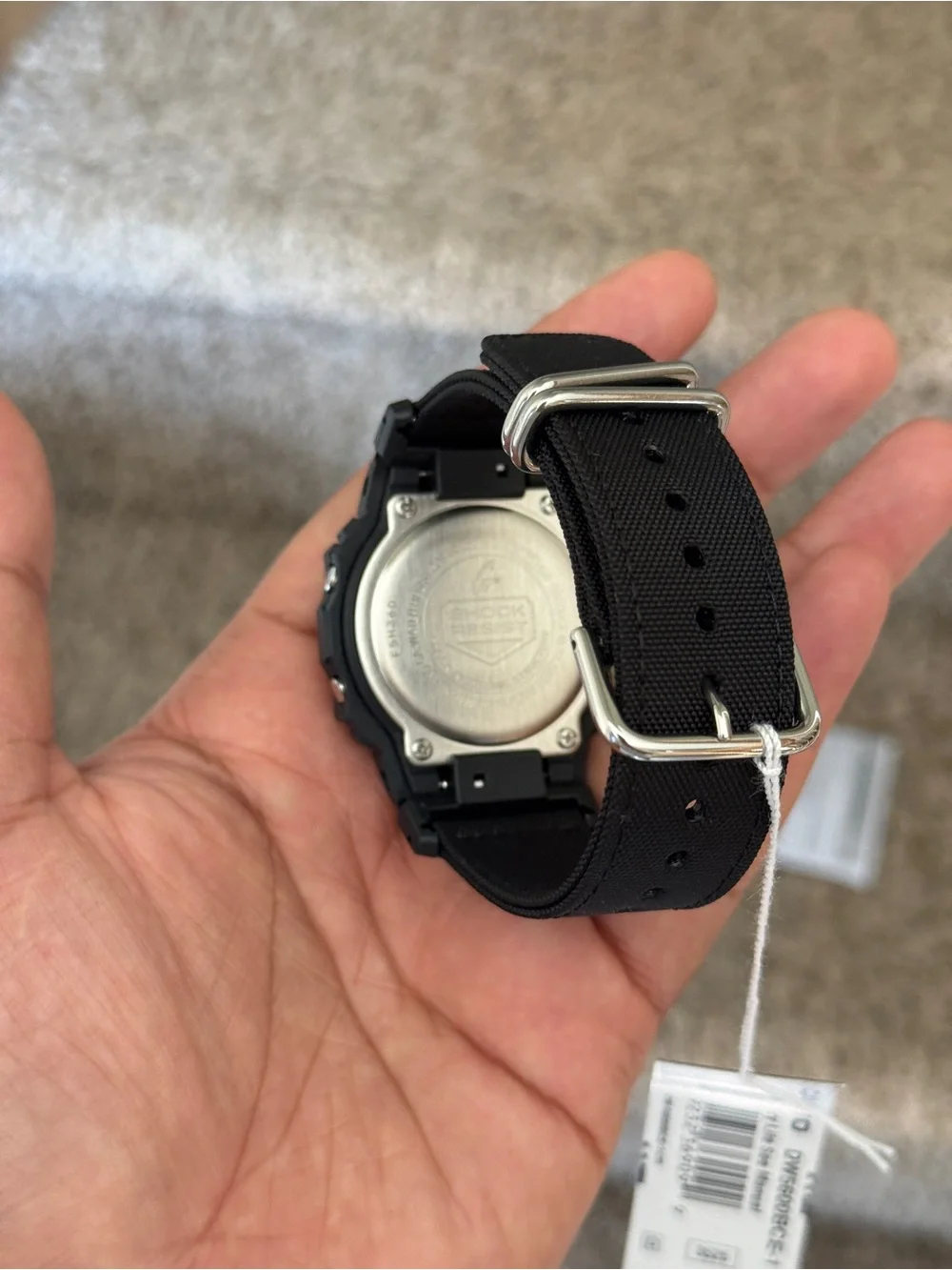 G-Shock Casio Digital Black Eco Fabric Strap Watch Mens